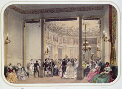 The Salon and Rotunda of the Establishment, Vichy, Engraved by Bachelier by Charles Bour